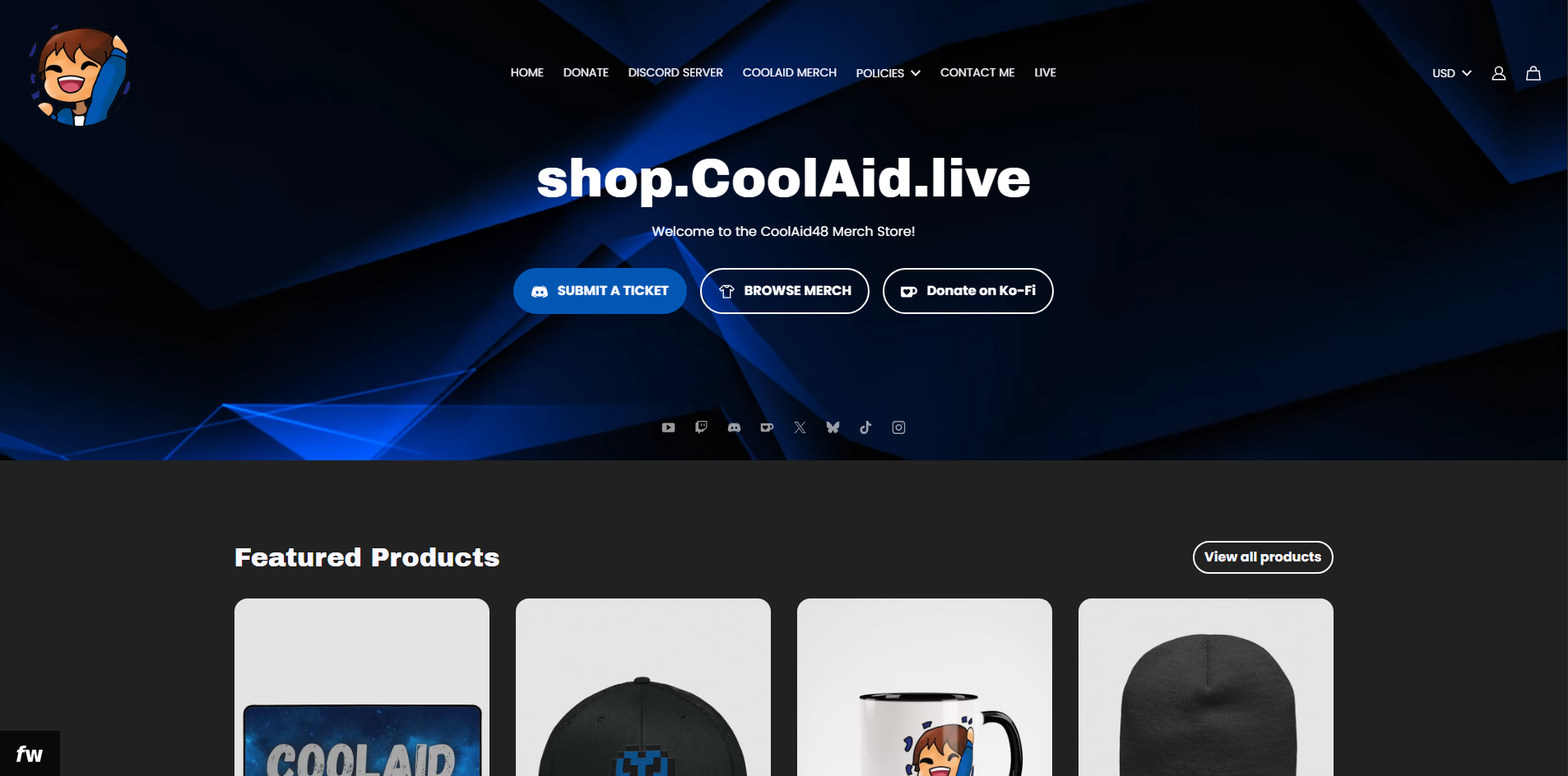 Store Home Page